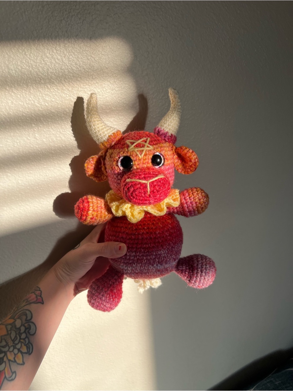 Crocheted Baphomet Goat ✨